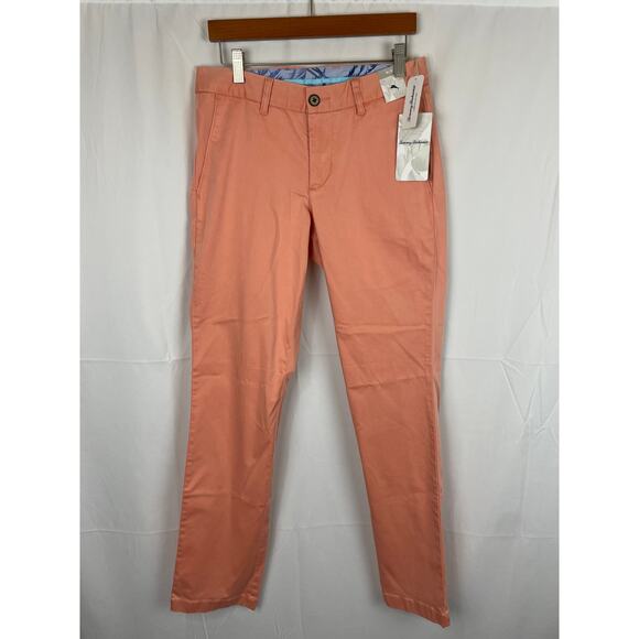 Tommy Bahama Other - Tommy Bahama Men's Boracay Flat Front Chino Pants Lt Serape Pink Size 28x32